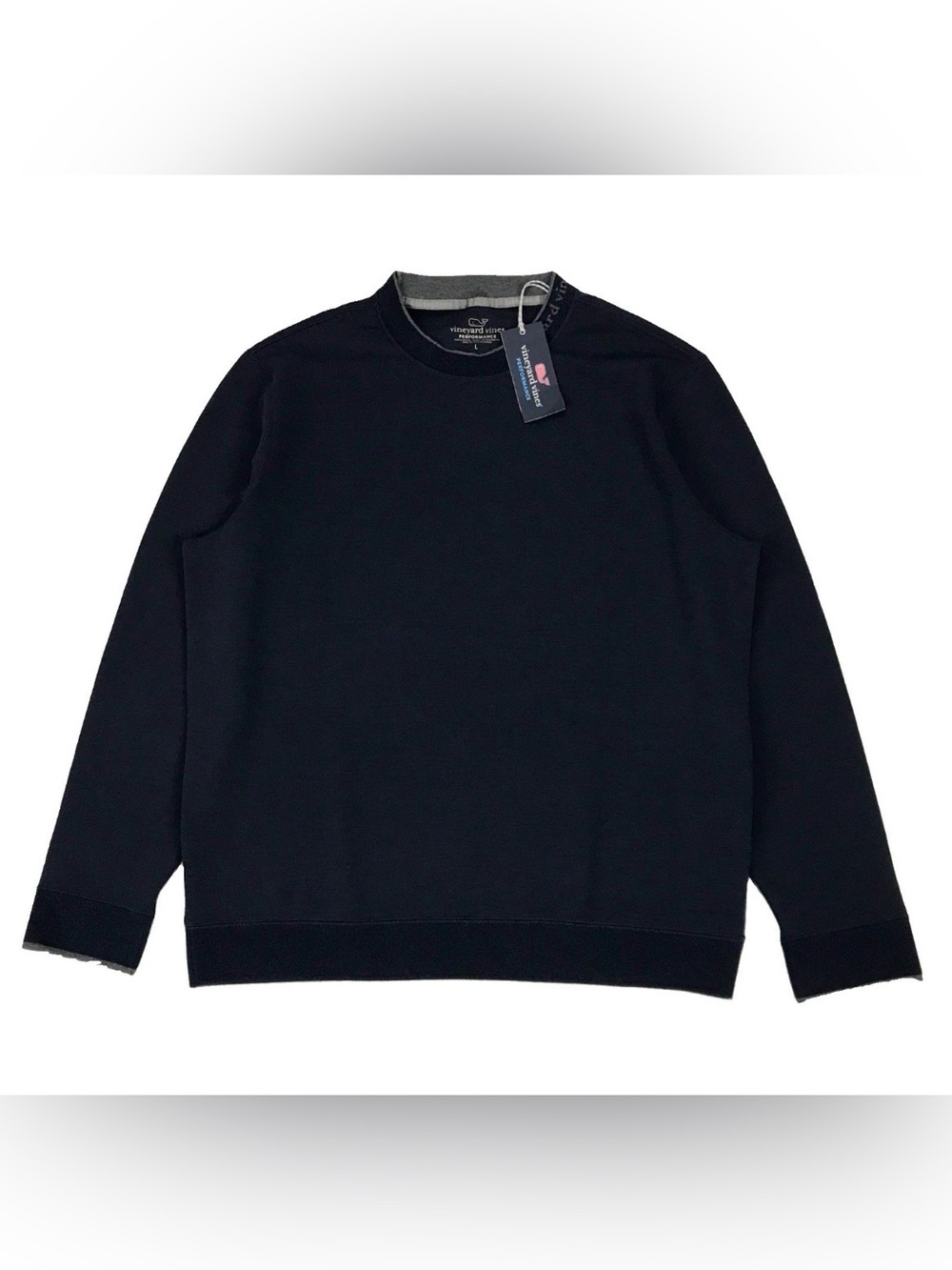Vineyard Vines Performance Crewneck Mens Large L Blue Sweatshirt Pullover BNWT!